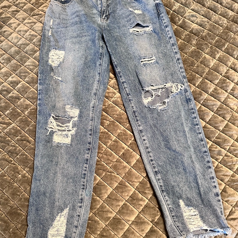 SHEIN Light Blue Denim Jeans